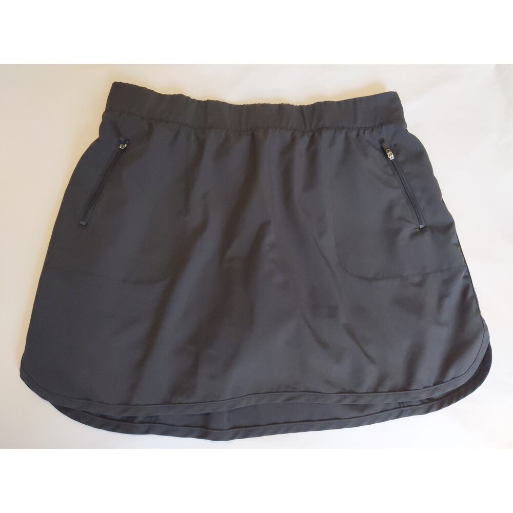 Tek Gear Women's L Charcoal Gray Athletic Skort DryTek Quick Dry Tennis Golf